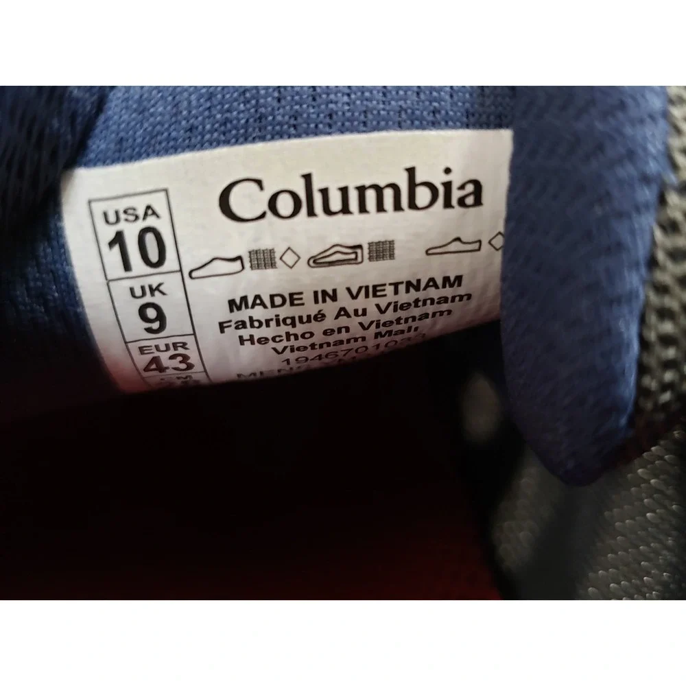 Columbia Men's Megavent Ii PFG Boat Shoe Size 10 / EURO 43 SNEAKERS GRAY RED